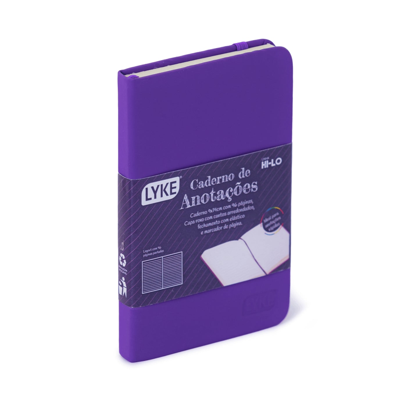 Caderno de Anotações - Lyke - 9 x 14cm - 96 Folhas