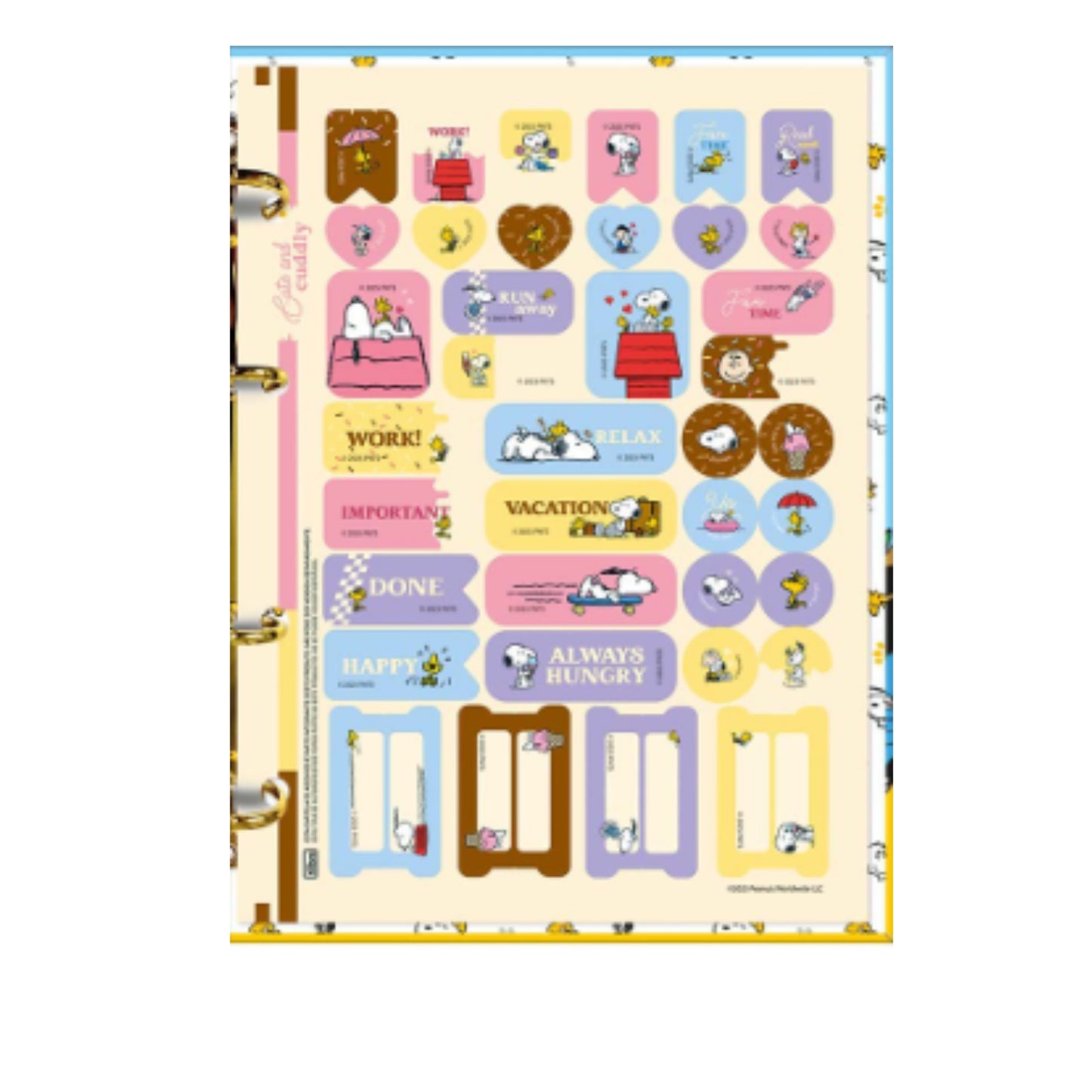 Caderno Colegial Argolado - Tilibra - Snoopy - 80 Folhas