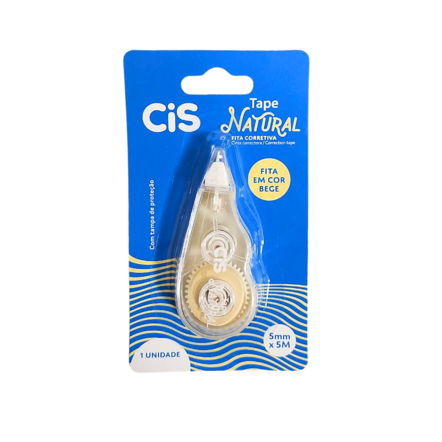 Corretivo em Fita - CIS - Bege - 5mm x 5M