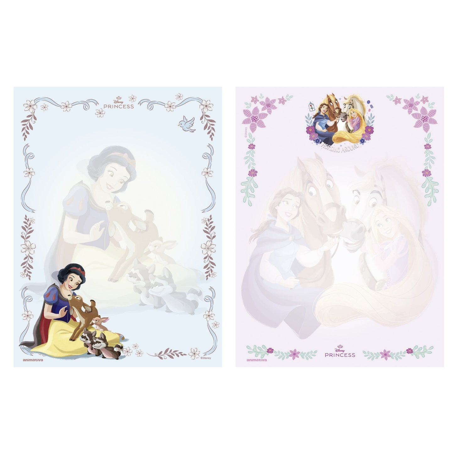 Bloco de Carta - Animativa - Princesas - 48 Fls