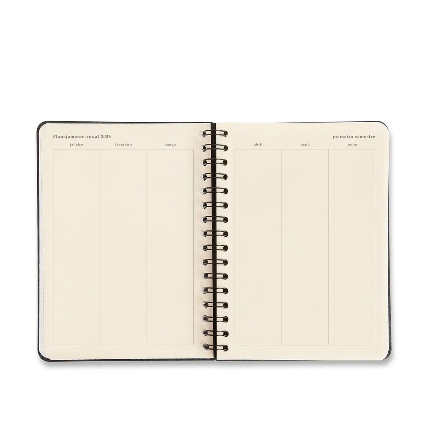 Agenda Planner Wire-o 2026 - Cicero - Origens - Diária A5 - Áqua Azul