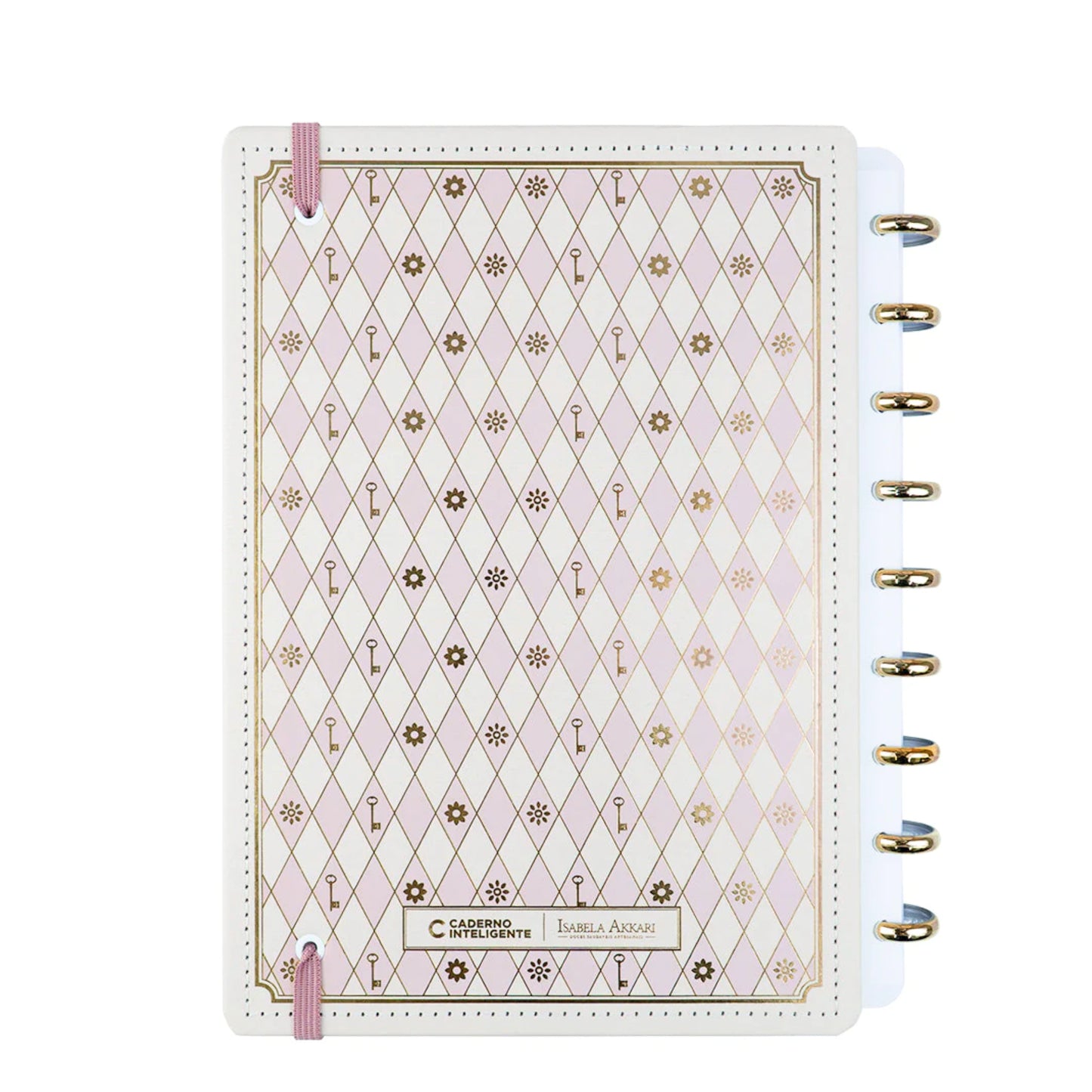 Caderno A5 - Caderno Inteligente - Rose Key by Isabela Akkari