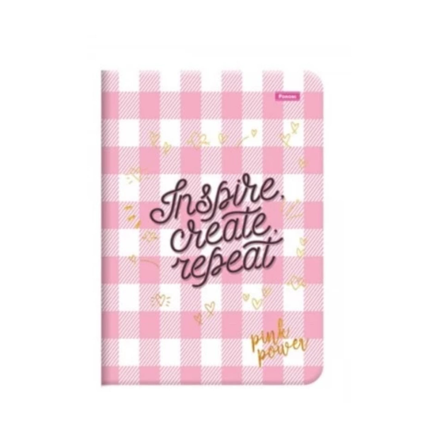 Caderneta Grampeada - Foroni - Pink Power - Sem Pauta - 32 Folhas