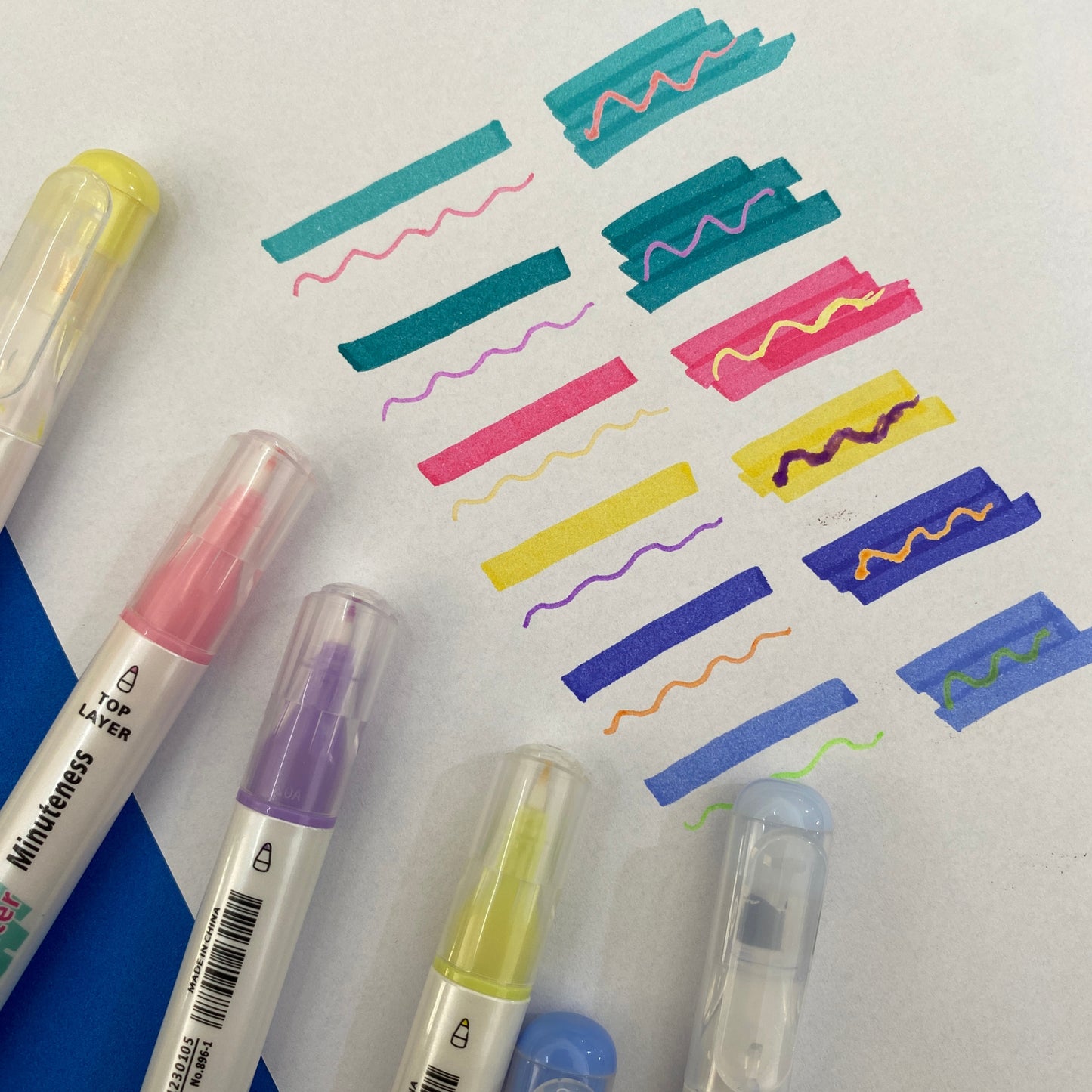 Marca Texto + Fineliner - Cover - Estojo c/ 6 cores - detalhe