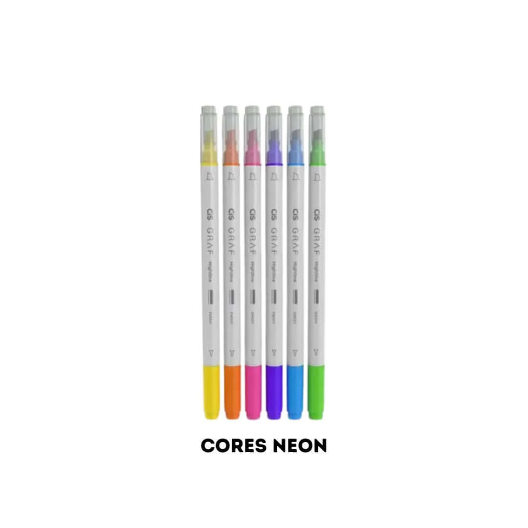 Marca Texto e Ultrafine - CIS - Graf Highline Kit c/ 6 Cores