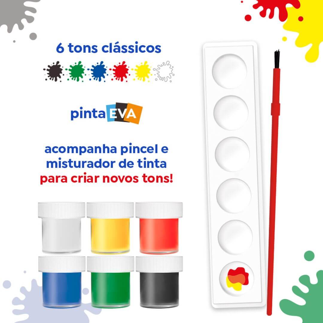 Tinta Guache - Tris - Tons Clássicos 6 Cores