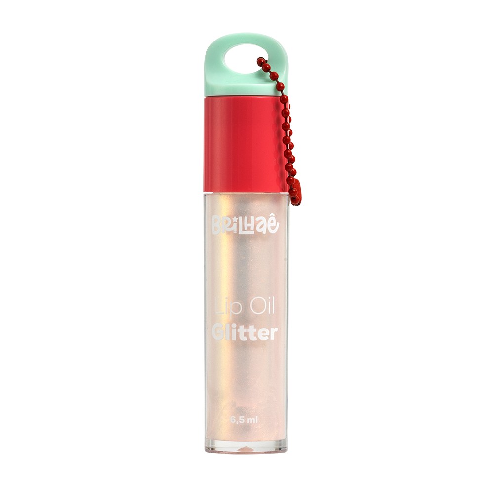 Lip Oil - Brilhaê - Glitter 6,5ml c/ Acessório