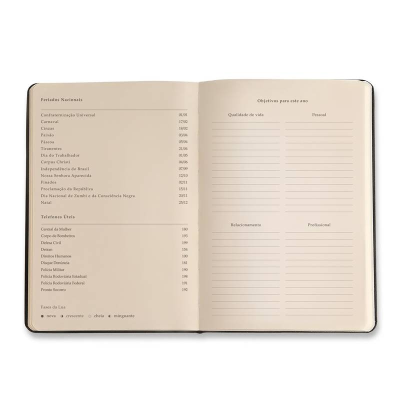 Agenda Planner 2026 - Cícero - Clássica - Diária 14x21 - Rosa Orquídea