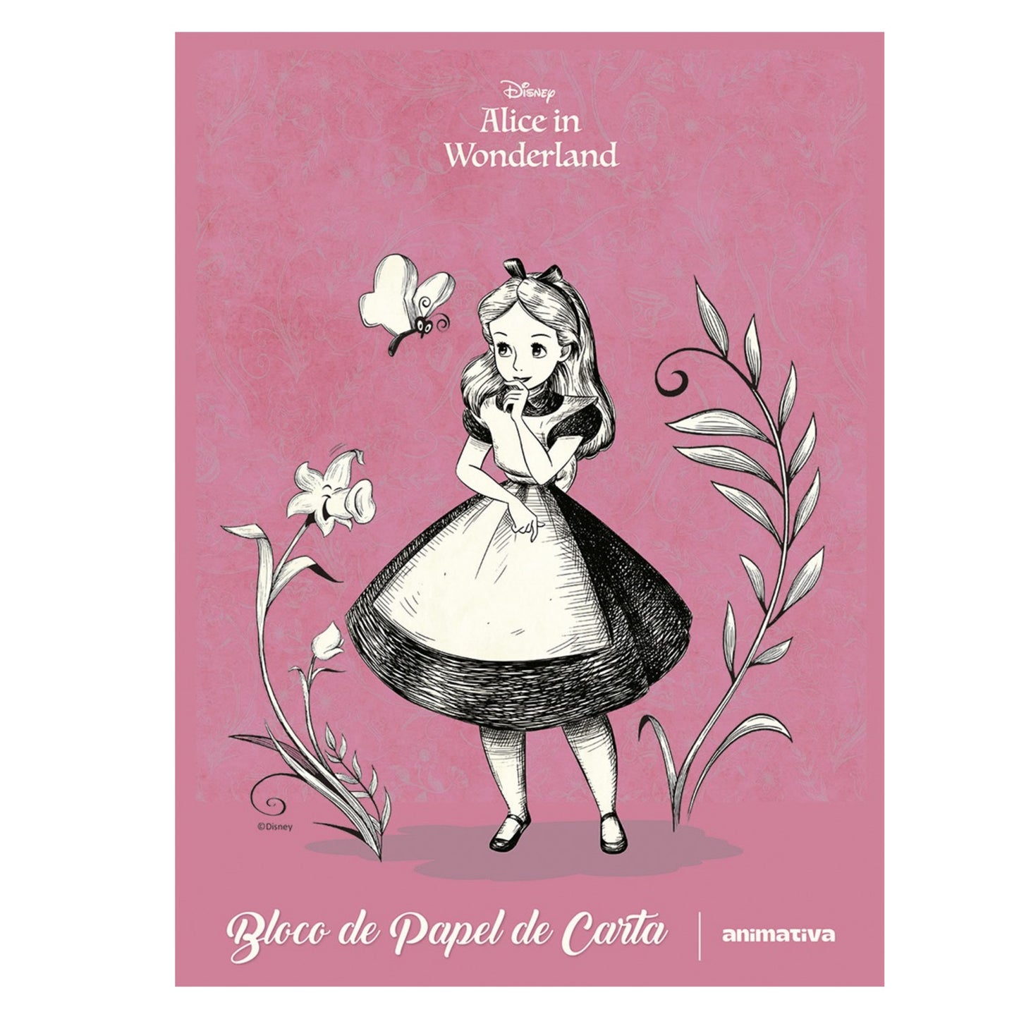 Bloco de Carta - Animativa - Alice no País das Maravilhas - 48 Fls