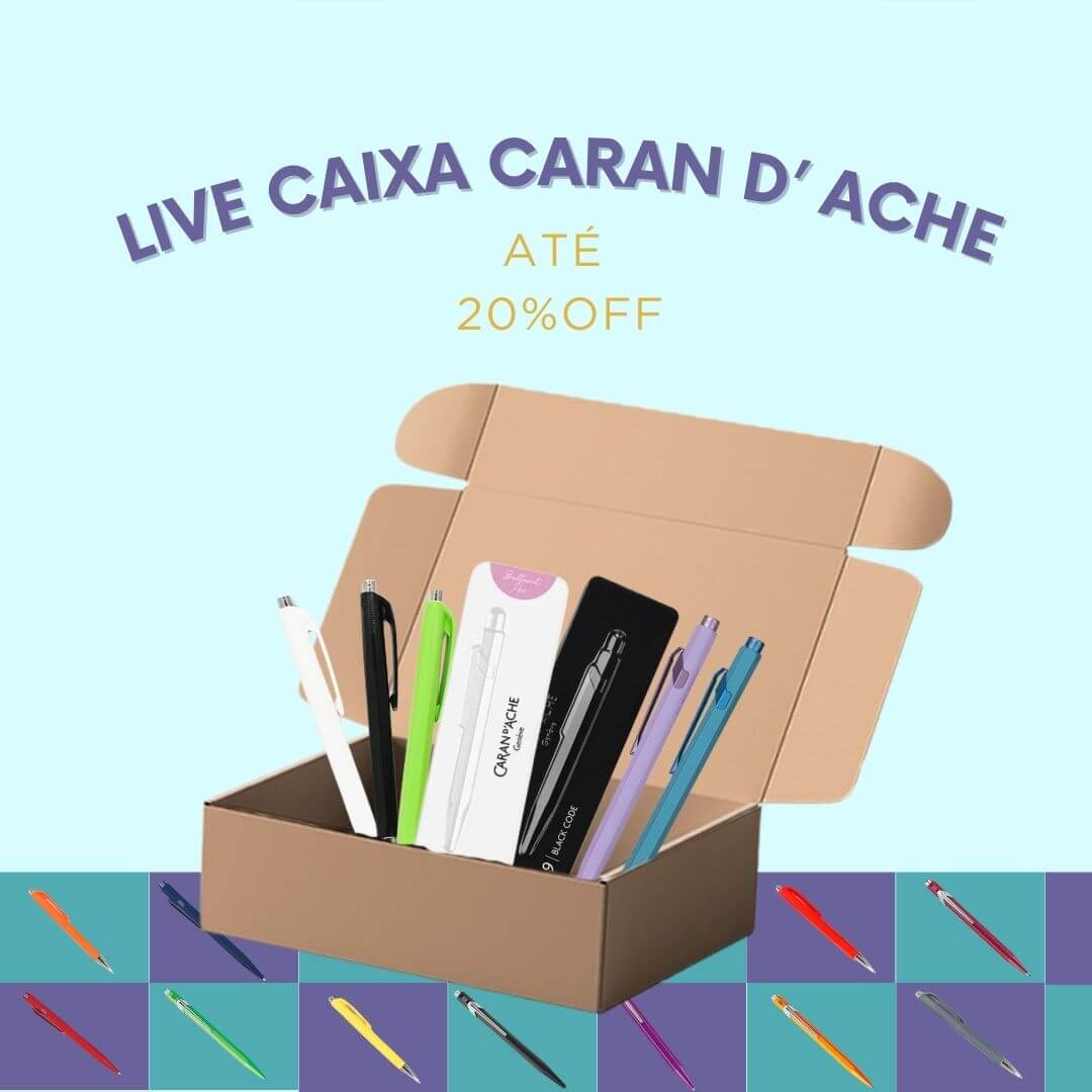 Caixa Caran D'Ache - Papelaria Unicórnio - Até 20% OFF