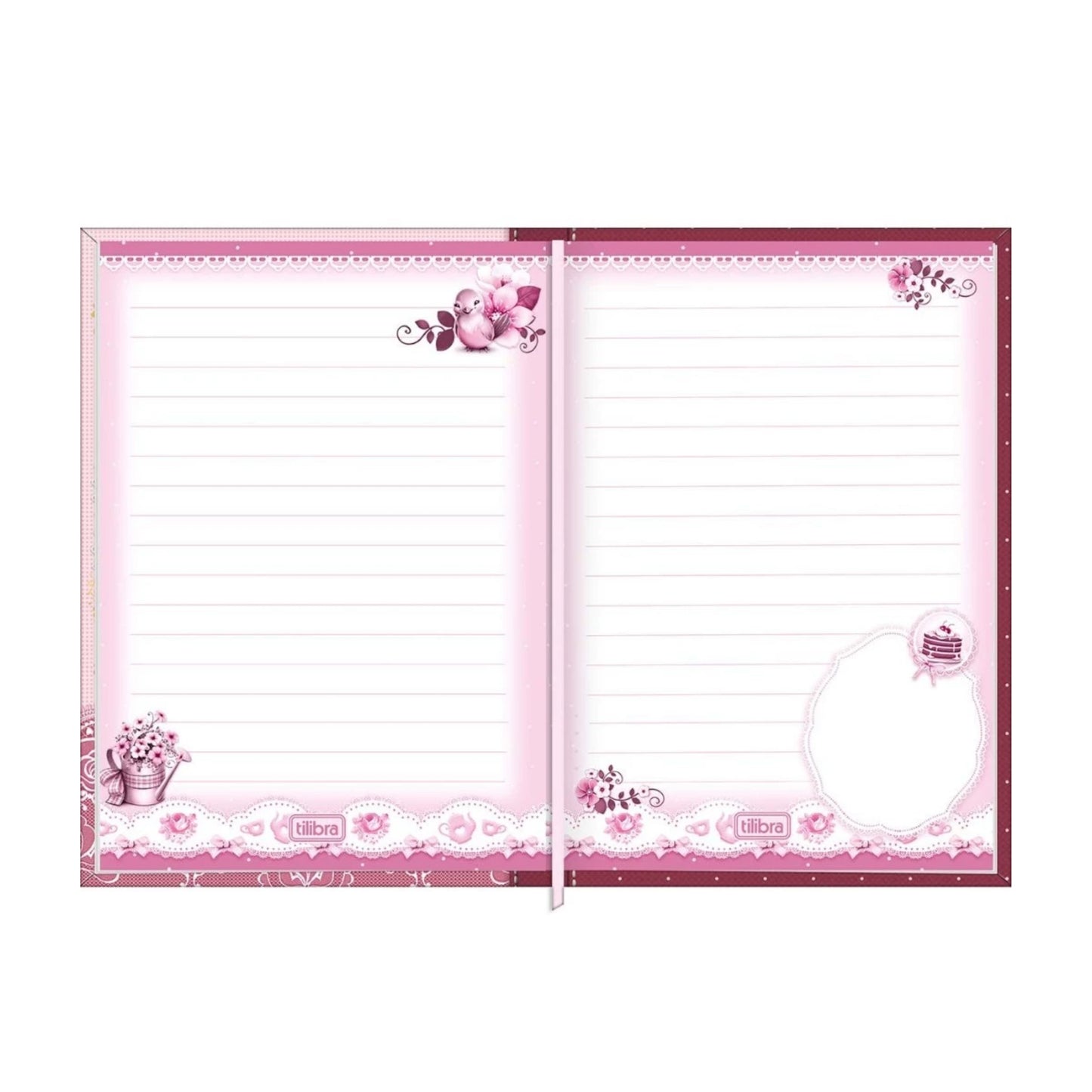 Caderneta Costurada - Tilibra - Petit Jolie - 96 Folhas - 105mm x 148mm