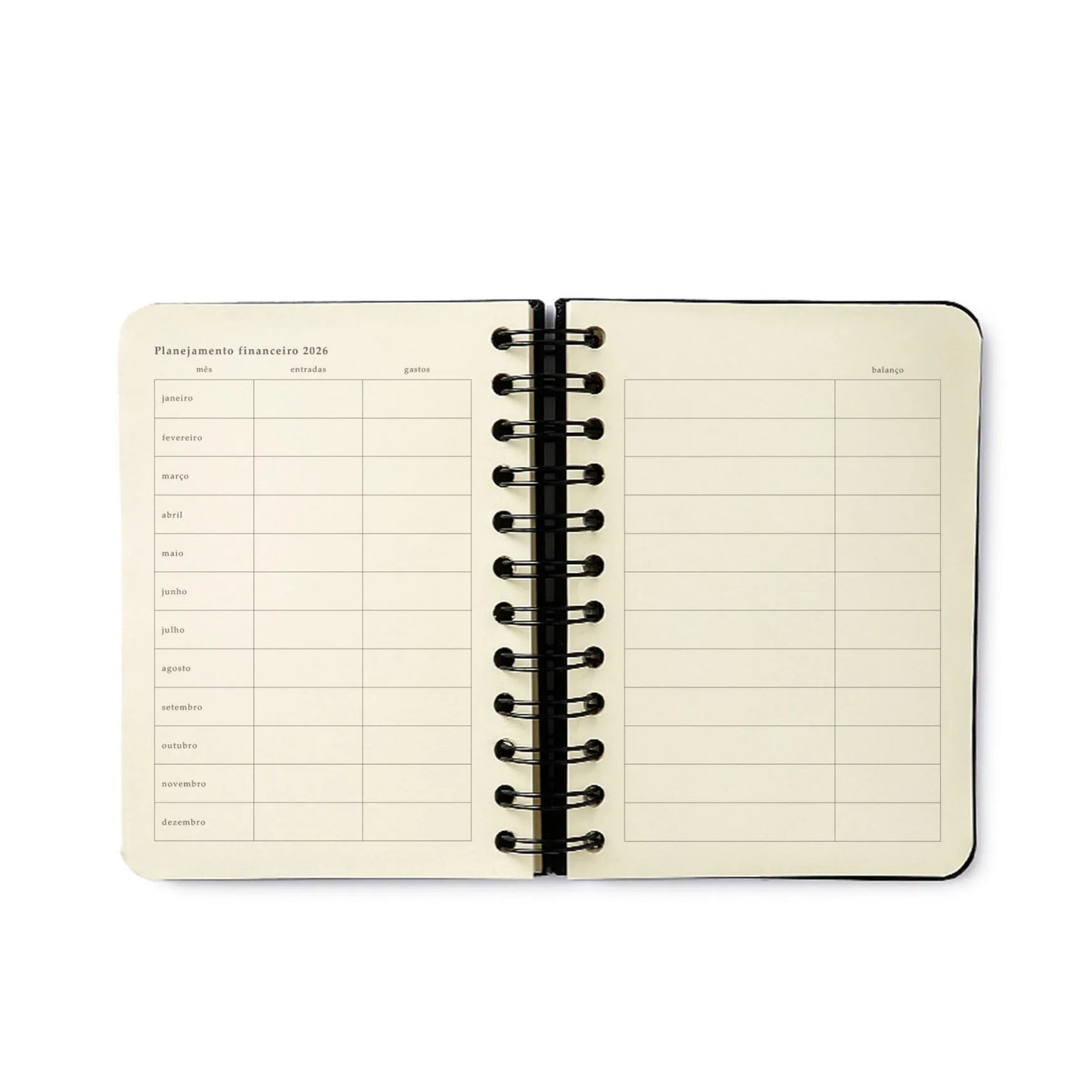 Agenda Planner Wire-o 2026 - Cícero - Melissa - Diária 11,5x16 - Color Bloomy