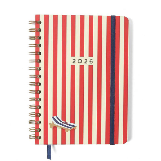 Planner Wire-o 2026 - Cícero - Praia - Semanal Anotações A5 - Sol