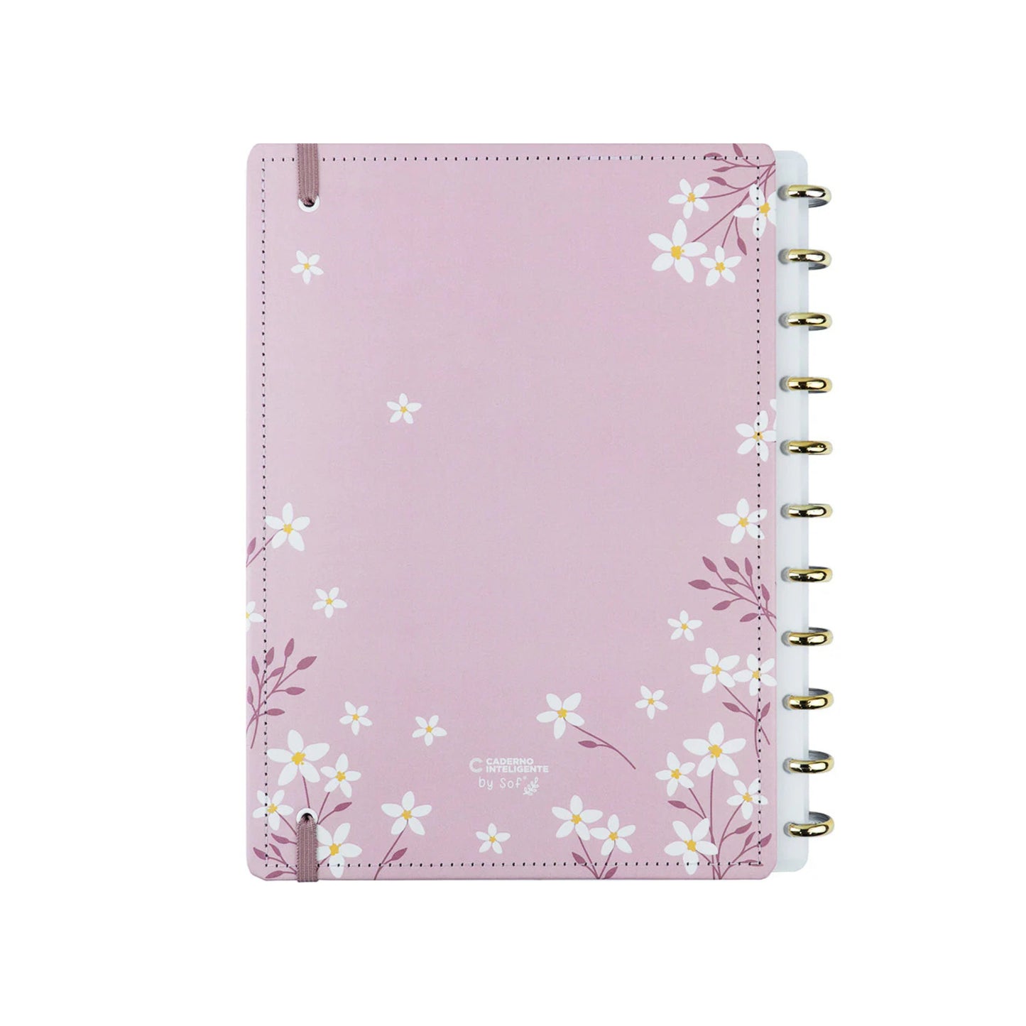 Caderno A5 - Caderno Inteligente - Pink Blossom by Sof