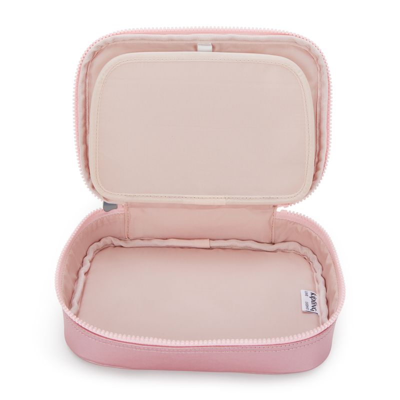Estojo Kipling 100 Pens Rosa Bronze Pink Met
