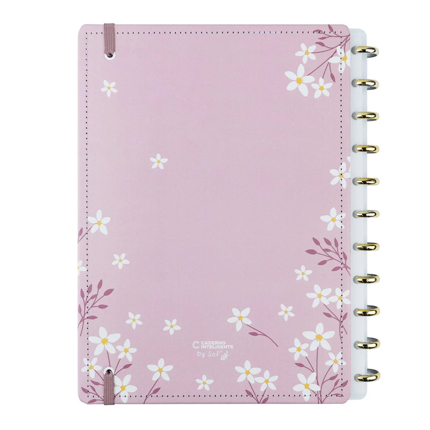 Caderno Grande - Caderno Inteligente - Pink Blossom by Sof