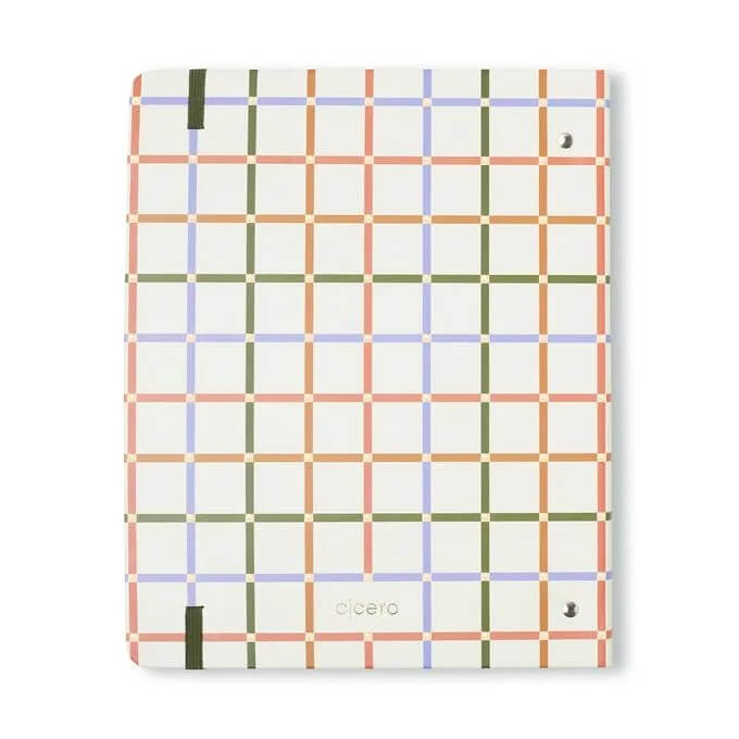 Caderno Criativo Argolado - Cícero - Trama Pautado 17x24cm Teia