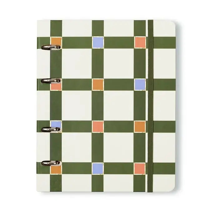 Caderno Criativo Argolado A5 - Cícero - Trama Duo Xadrez