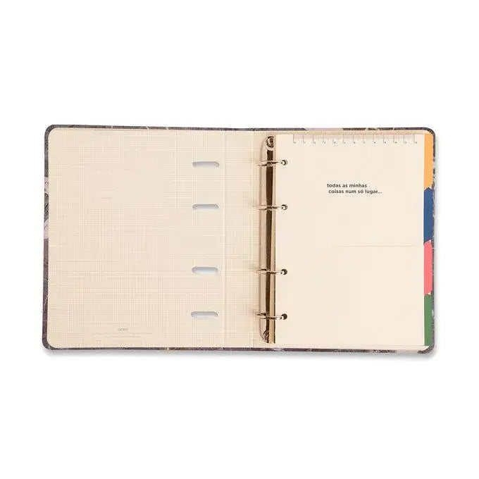Caderno Criativo Argolado A5 - Cícero - Trama Duo Xadrez