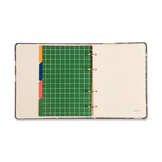 Caderno Criativo Argolado A5 - Cícero - Trama Duo Xadrez