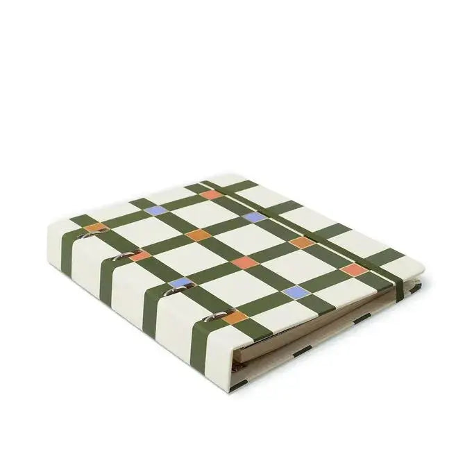 Caderno Criativo Argolado A5 - Cícero - Trama Duo Xadrez