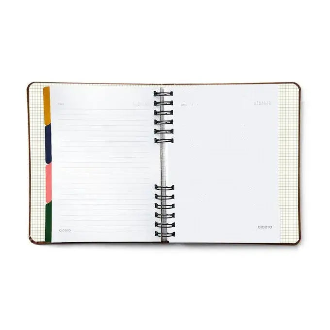 Caderno Organizador 17x24 - Cícero - Trama Duo Pautado & Pontado Xadrez