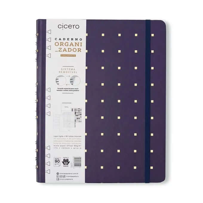 Caderno Organizador 17x24 - Cícero - Bossa Nova Duo Pautado & Pontado Cadência