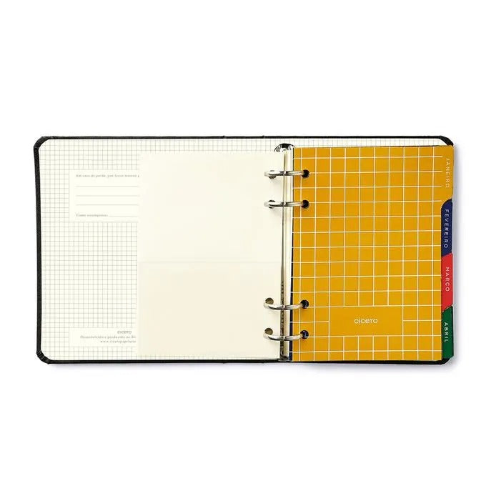 Planner Argolado 2025 - Cícero - Astral Semanal A6 Maré Off White