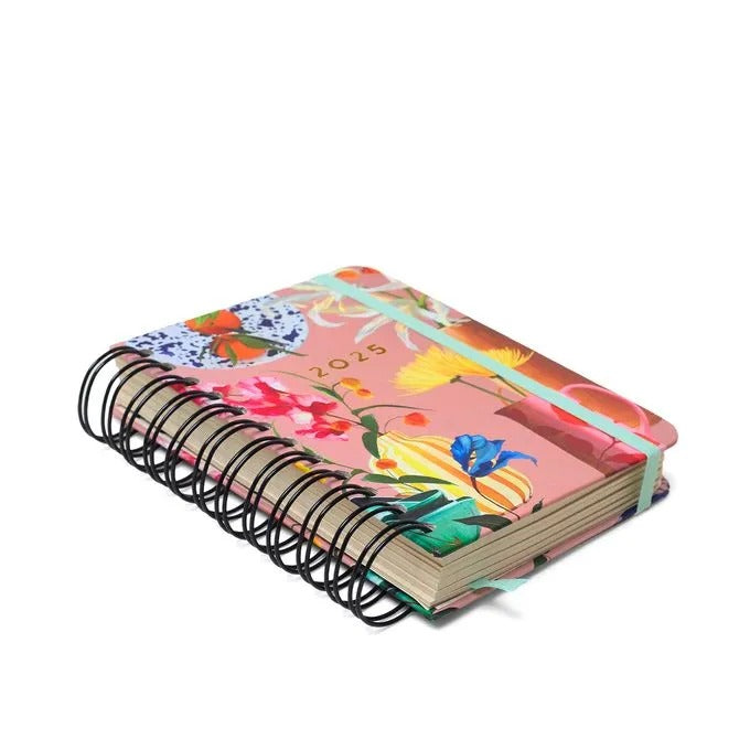 Agenda Wire-O 2025 - Cícero - Ateliê Diária 11,5x16 Rosa