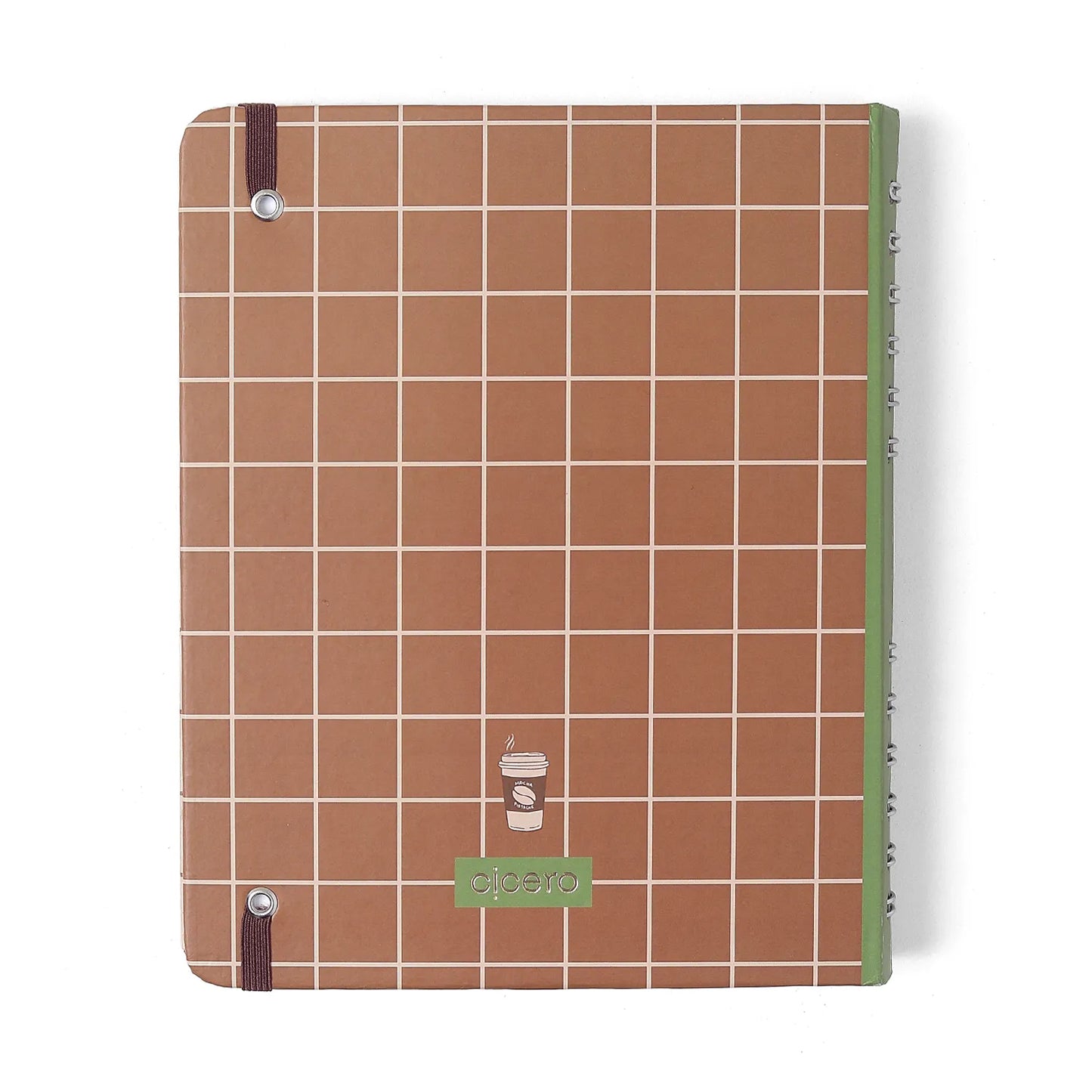 Caderno Organizador - Cicero - Mocha Pistache - Leite - Pautado & Pontado A5