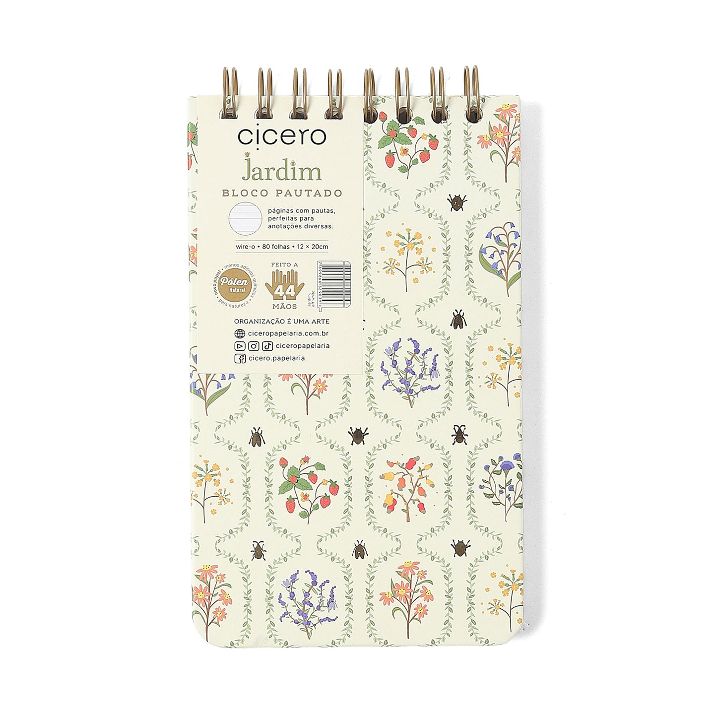 Bloco Wire-o - Cícero - Jardim Pautado 12x20 Off White