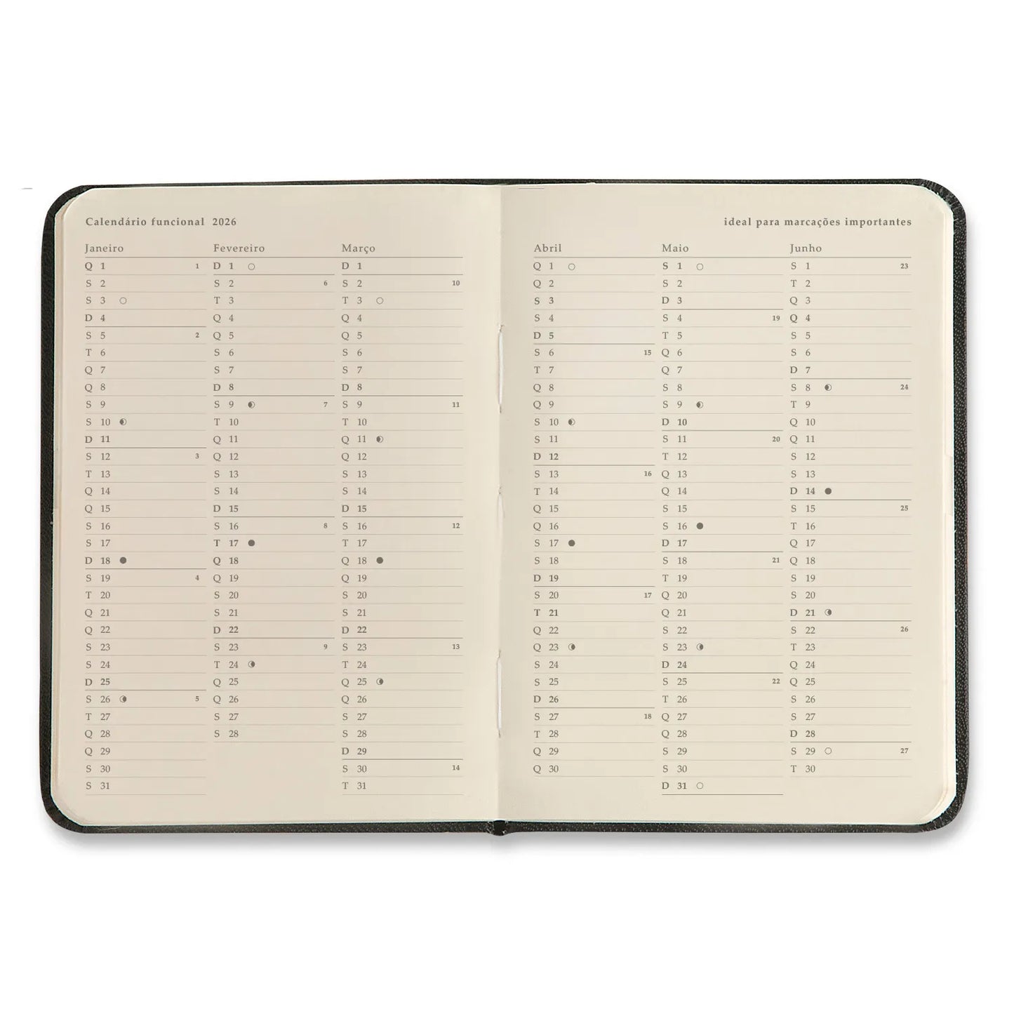 Planner 2026 - Cícero - Doce Florada - Semanal 9x13 - Off White