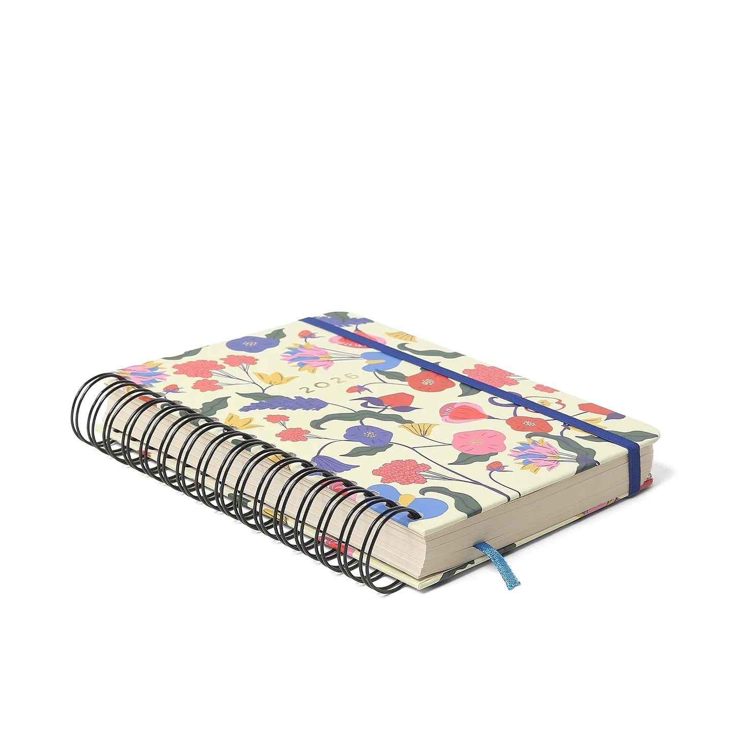 Agenda Planner Wire-o 2026 - Cicero - Doce Florada - Diária A5 - Off White