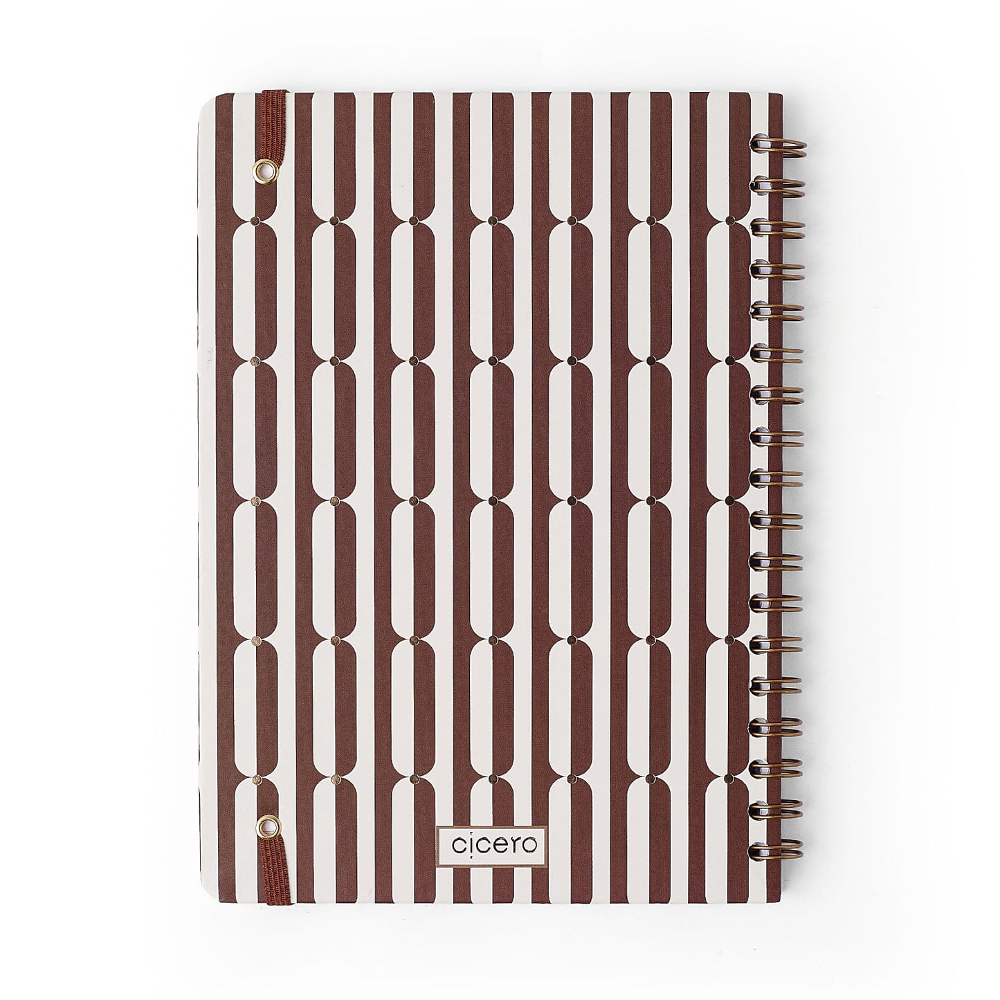 Caderno Espiral - Cícero - Veredas Marrom - Pautado 17x24 1 Matéria 80 Fls
