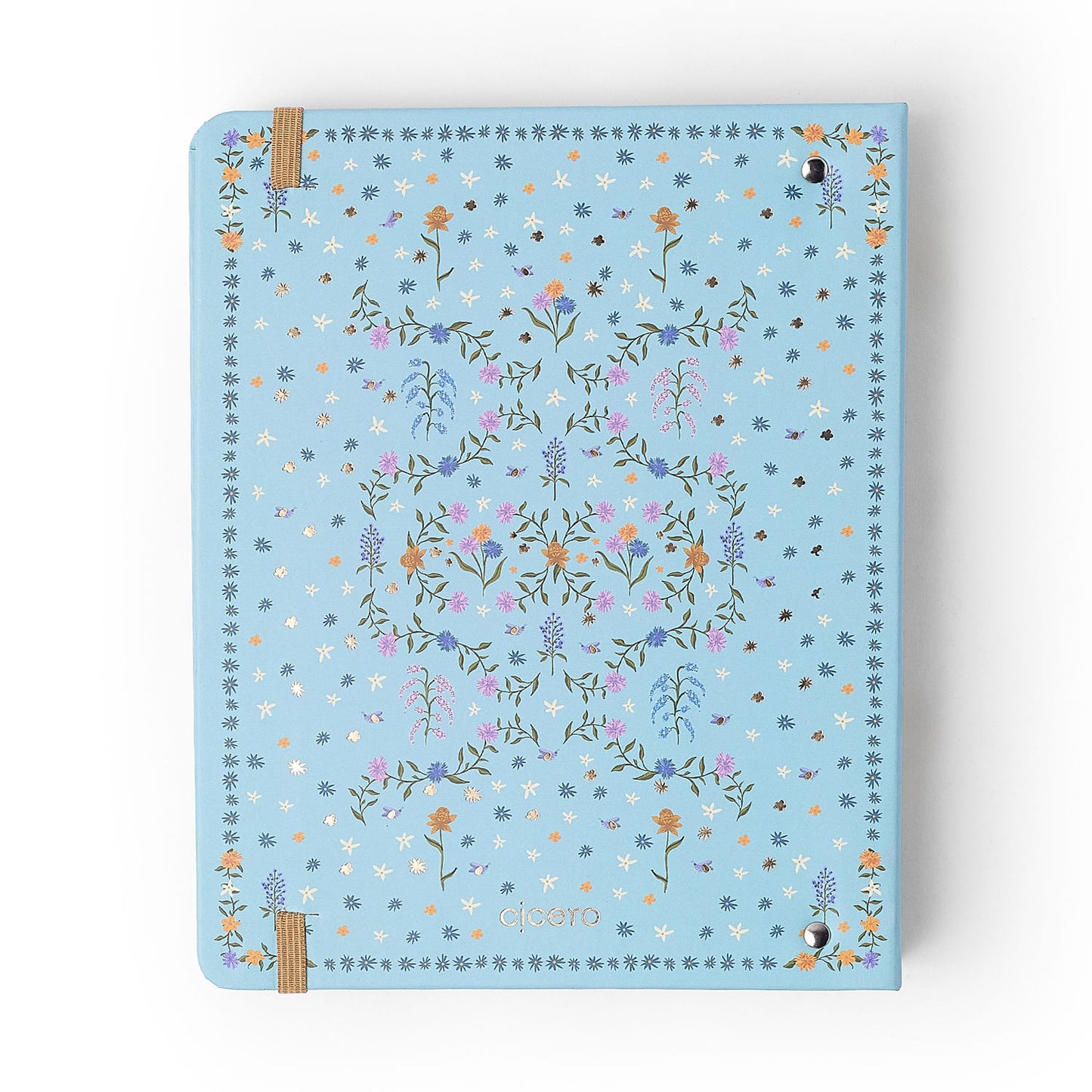 Caderno Criativo Argolado Office Duo - Cícero - Relicário Botânica - Pautado & Pontado A5