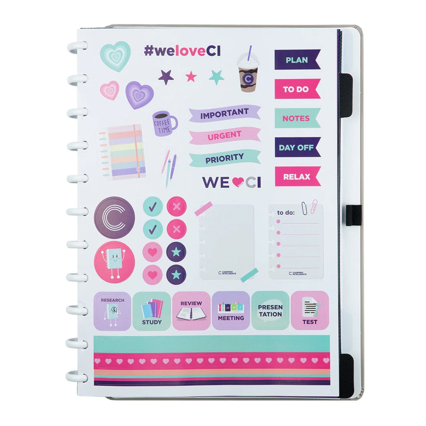 Caderno Grande - Caderno Inteligente - Iced Coffee