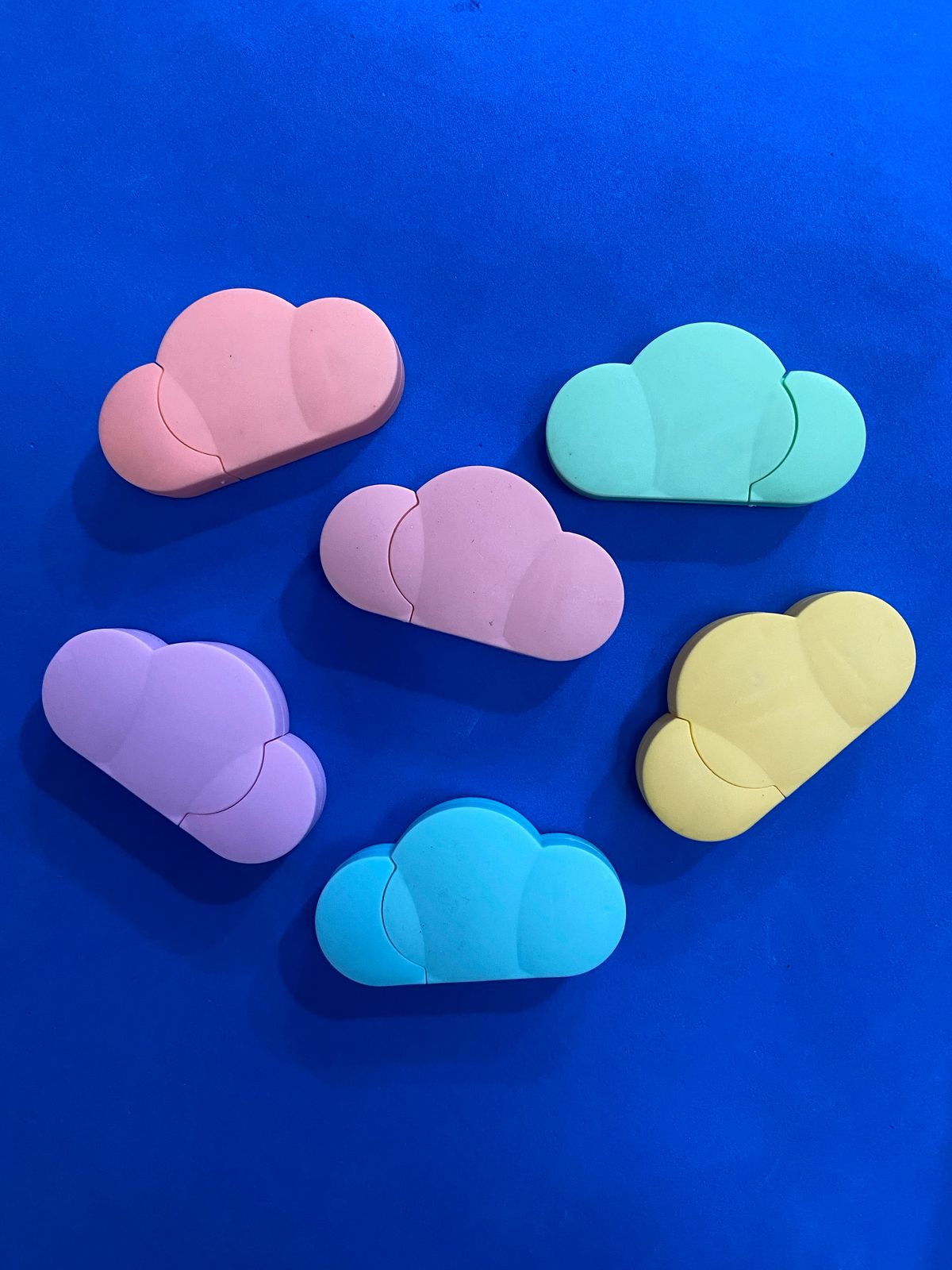 Marca Texto - Cores Pastel - Formato Nuvem
