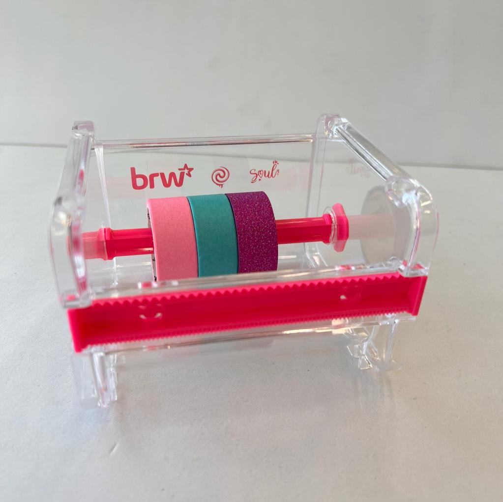 Kit Suporte + 3 Washi Tapes 15mmx3m - BRW - Tutti-Frutti