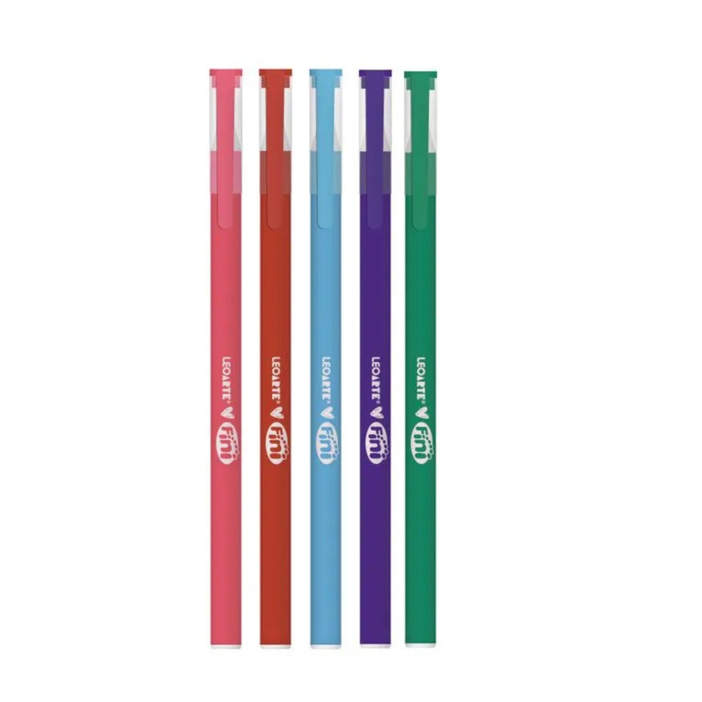 Caneta Esferográfica - LeoArte - 0.7mm - Fini c/ 5 Cores.