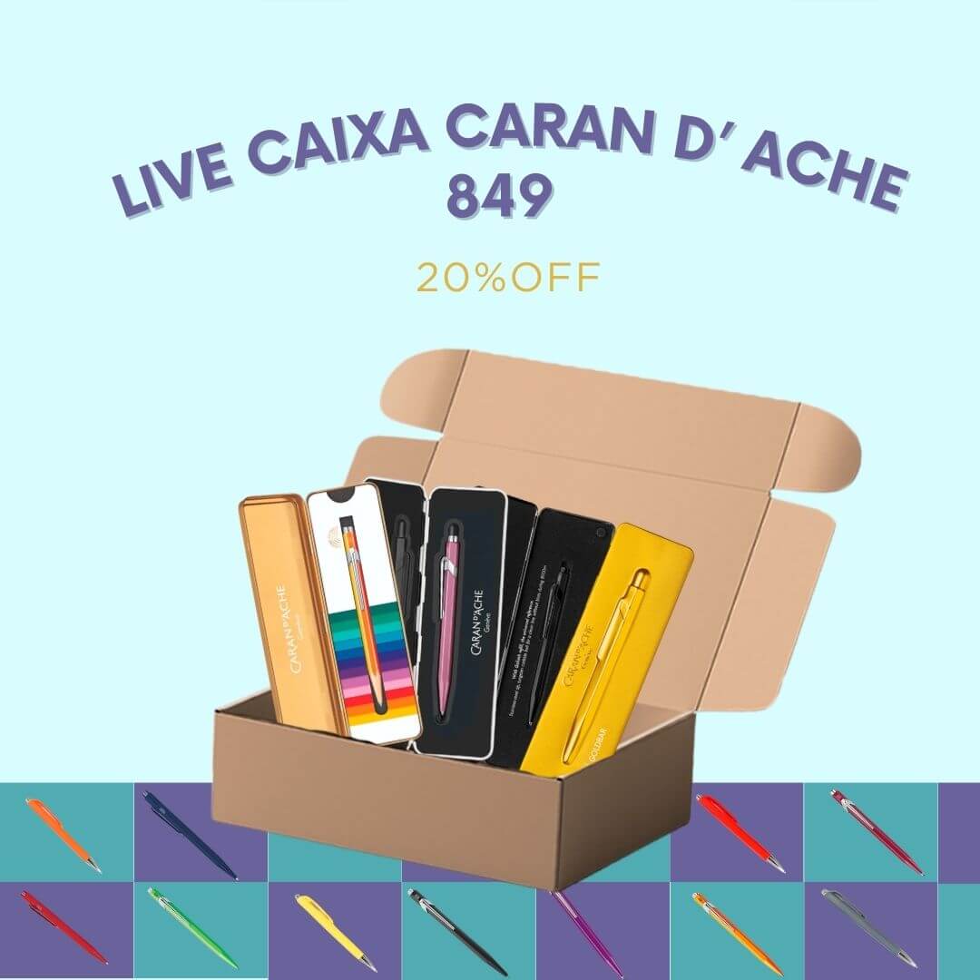 Caixa Caran D'Ache - Papelaria Unicórnio - Até 20% OFF