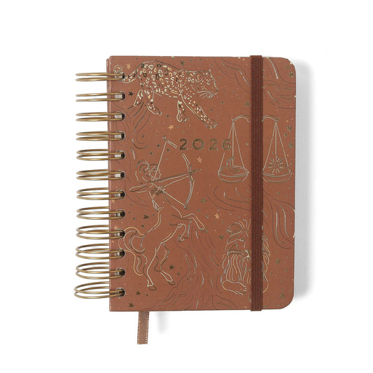 Agenda Planner Wire-o 2026 - Cícero - Origens - Diária 11,5x16 - Terra