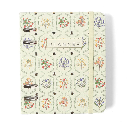 Planner Argolado 2026 - Cícero -  Jardim - Semanal A6 - Off White
