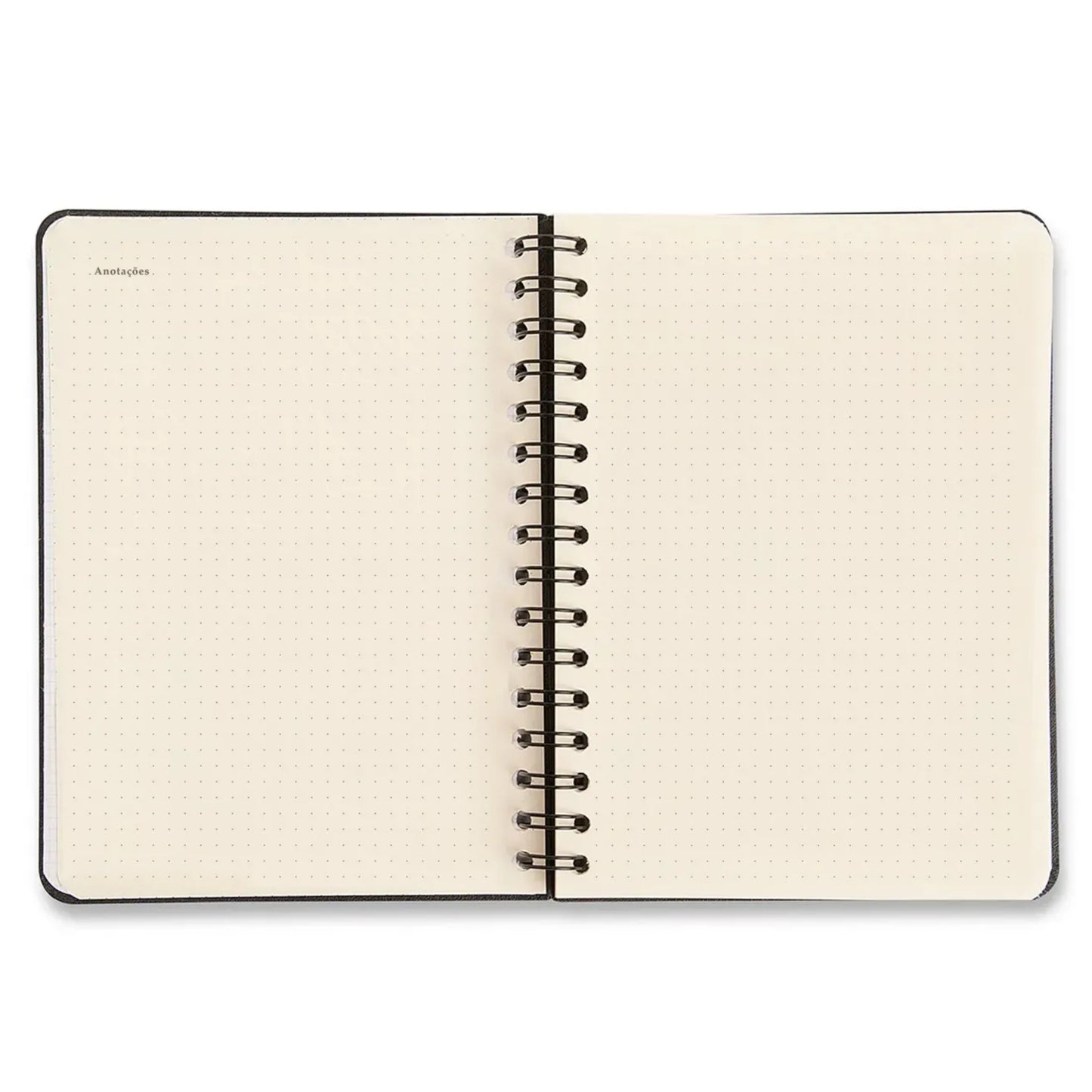 Planner Wire-o 2026 - Cícero - Jardim - Semanal Anotações A5 - Off White