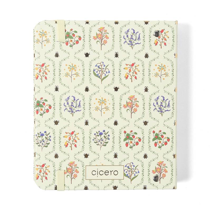 Planner Argolado 2026 - Cícero - Jardim - Semanal A6 - Off White
