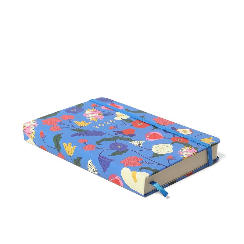 Agenda Planner 2026 - Cicero - Doce Florada - Diária 14x21 - Azul