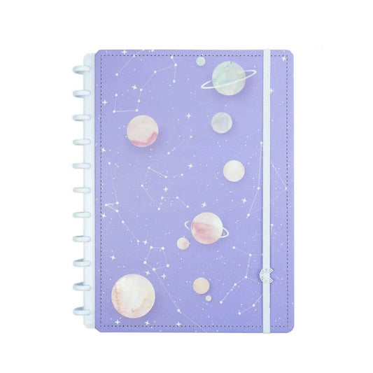 Caderno Médio - Caderno Inteligente - Purple Galaxy by Gocase
