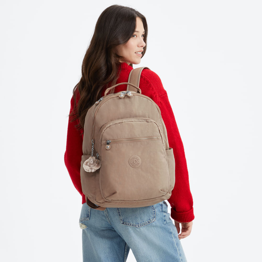 Mochila - Kipling - Seoul - Tan Beige