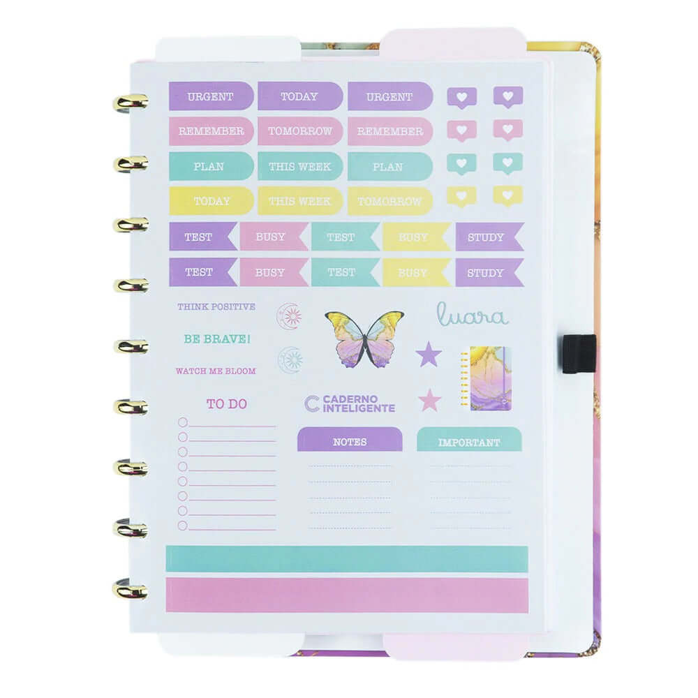 Caderno Grande - Caderno Inteligente - Aurora by Luara