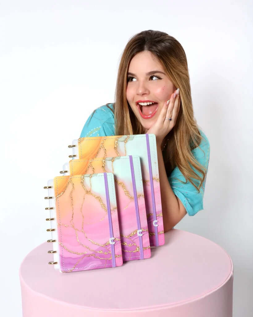 Caderno Grande - Caderno Inteligente - Aurora by Luara