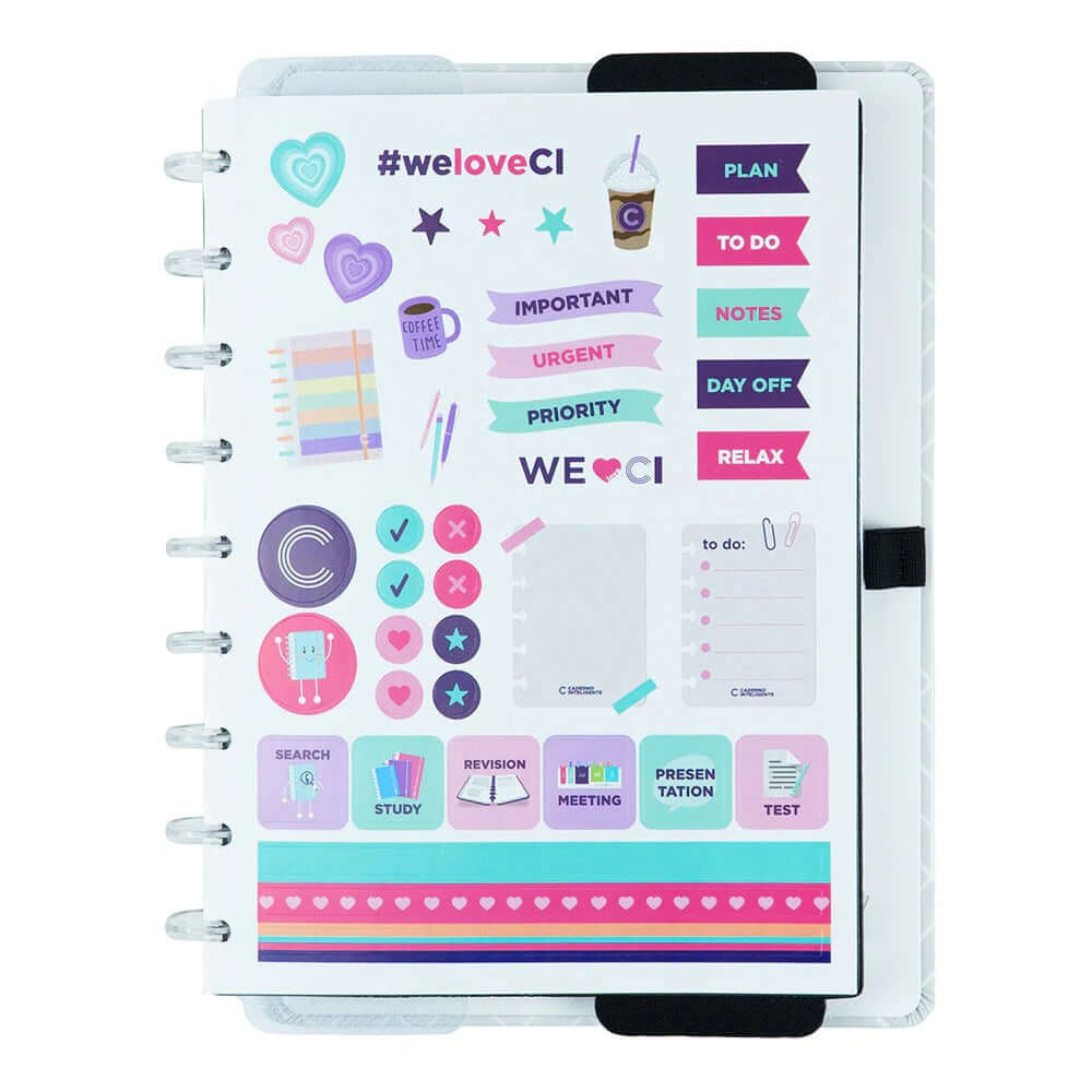 Caderno G+ - Caderno Inteligente - Ice Grey 140 Folhas 90g/m²